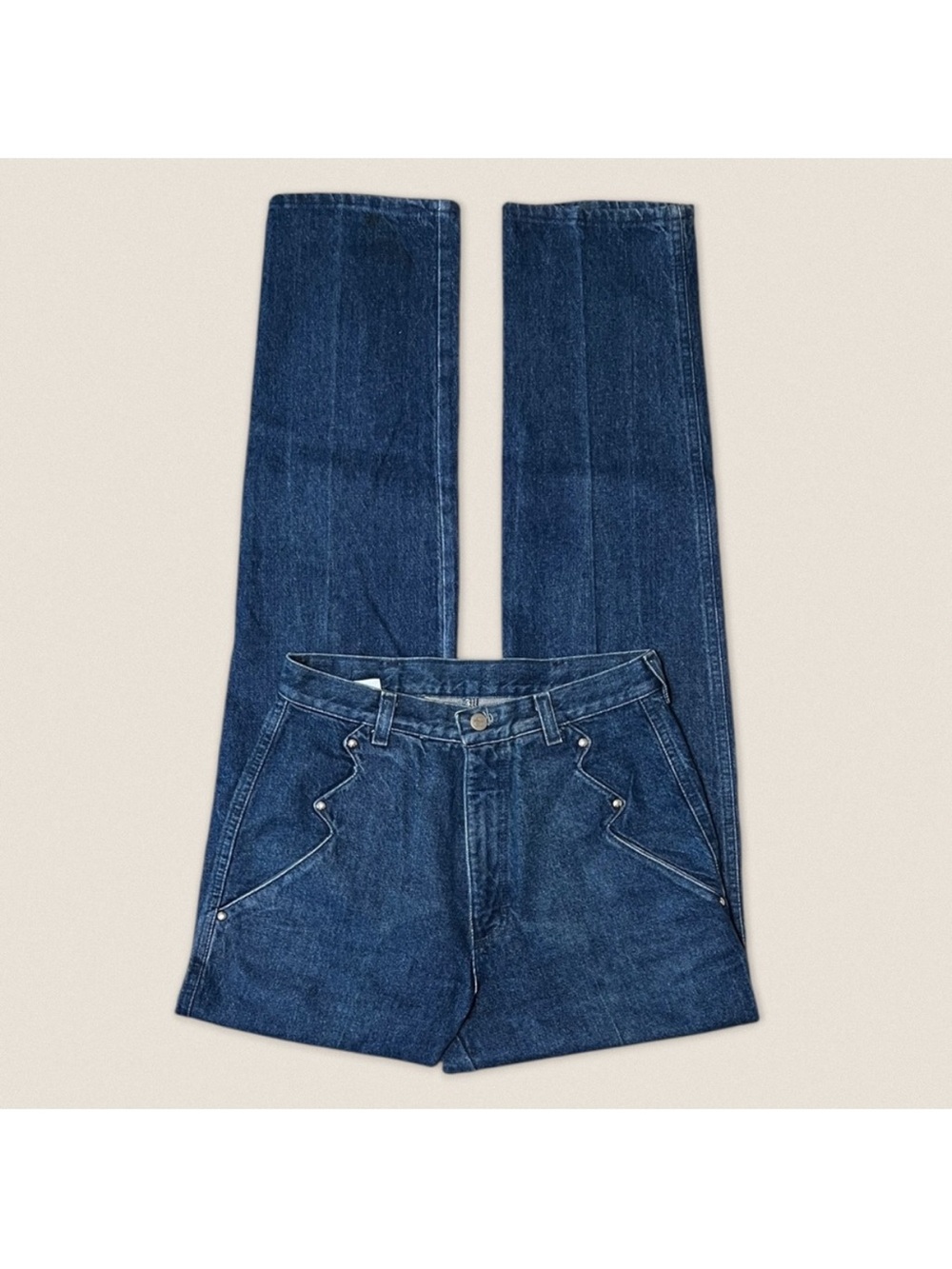 Vintage Western Roper Yoke Jeans LONG TALL 7 - Size 28 x 35